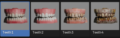 Avatar Creator teeth presets