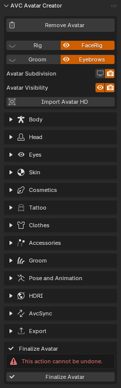 Avatar Creator module overview